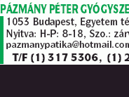 Pázmány Péter Gyógyszertár