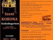 SZENT KORONA SZABADEGYETEM - új tanév