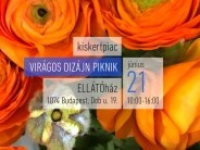 kiskertpiac - virágos dizájn piknik