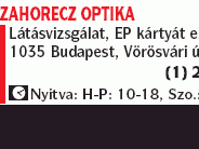 Zahorecz Optika