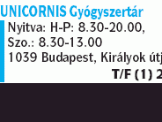 Unicornis Gyógyszertár