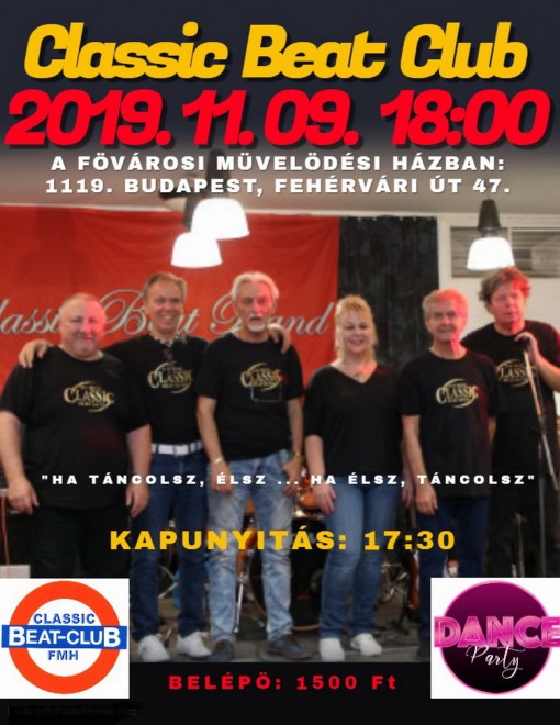   - CLASSIC BEAT BAND BULI A FŐVÁROSI MŰVELŐDÉSI HÁZ CLASSIC BEAT CLUBJÁBAN 