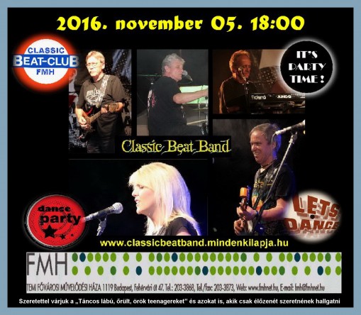   - CLASSIC BEAT CLUB 2016. november 05-én 18:00