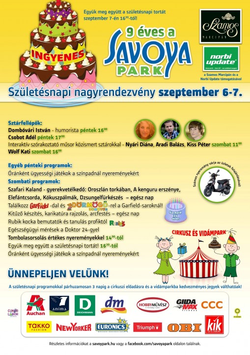   - Savoya Park születésnap