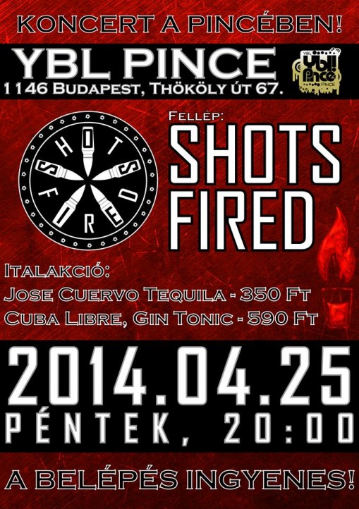 Shots Fired Ybl Pince  - Shots Fired koncert az Ybl Pincében