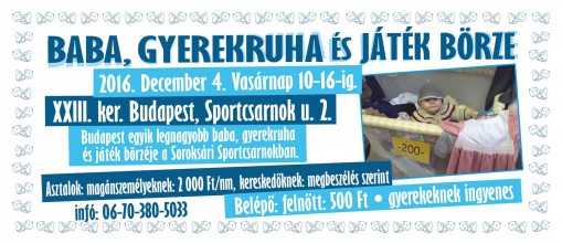   -  Baba, gyerekruha és játék börze