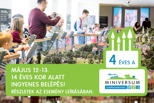  - MINIVERSUM SZÜLINAPI CSÚCSFORGALOM - a 14 év alatti gyerekeknek ingyenes a belépés*