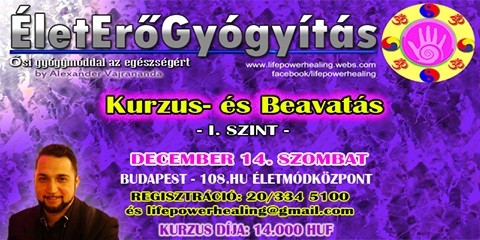 életerőgyógyítás  - ÉletErőGyógyítás Kurzus és Beavatás
