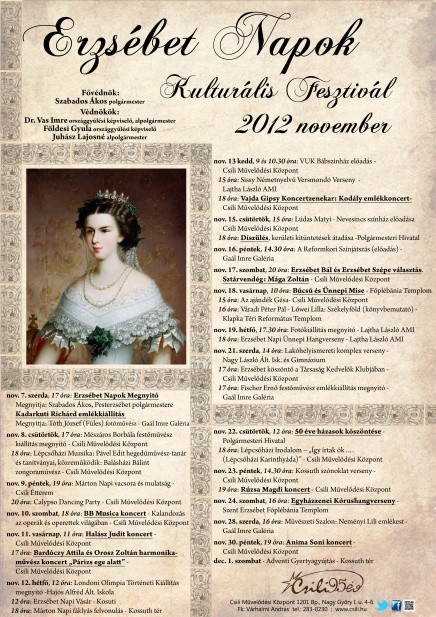   - Erzsébet  Napok Kulturális Fesztivál
