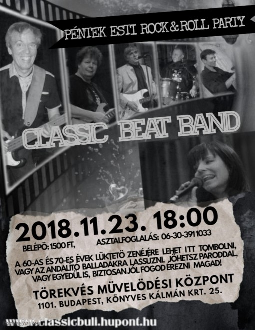   - PÉNTEK ESTI CLASSIC BEAT BAND BULI A TÖRIBEN