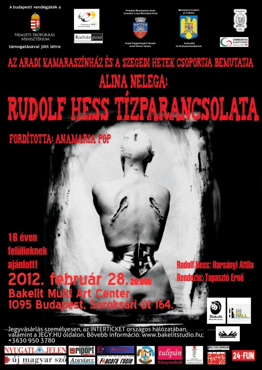   -  ARADI KAMARASZÍNHÁZ: Rudolf Hess tízparancsolata