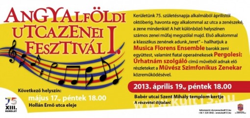 Angyalföldi Utcazenei Fesztivál 2013  - Angyalföldi Utcazenei Fesztivál
