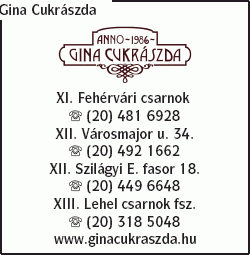   - Gina Cukrászda Bon-Bon Kft.