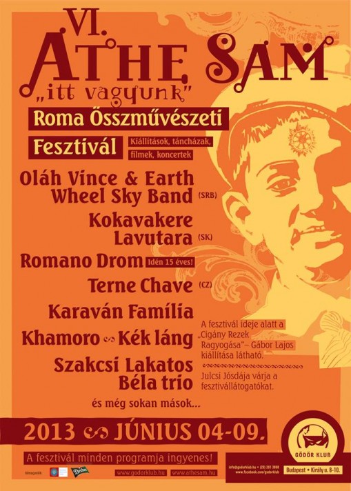 Athe Sam 2013 - Gödör Klub Budapest  - Athe Sam! Roma Összművészeti Fesztivál