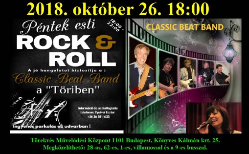   - PÉNTEK ESTI ROCK & ROLL PARTY A TÖRIBEN 2018. október 26. 