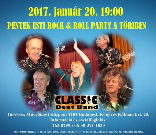   - PÉNTEK ESTI ROCK & ROLL PARTY A TÖRIBEN 2017. január 20. 