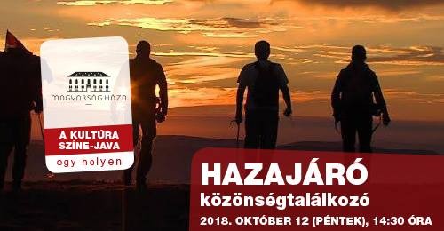   - Hazajárók közönségtalálkozó és filmvetítés
