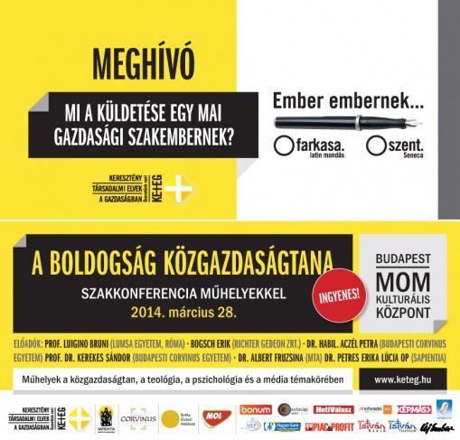 KETEG - szakkonferencia Budapest 2014  - A boldogság közgazdaságtana konferencia