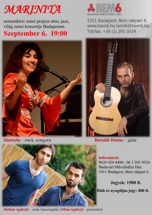 Marinita nemzetközi koncert  - Marinita nemzetközi zenei projekt