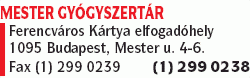   - Mester Gyógyszertár