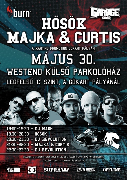   - Hősök és Majka & Curtis koncert 