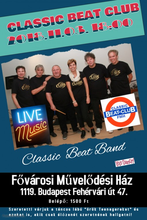   - CLASSIC BEAT CLUB 2018. november 03-án